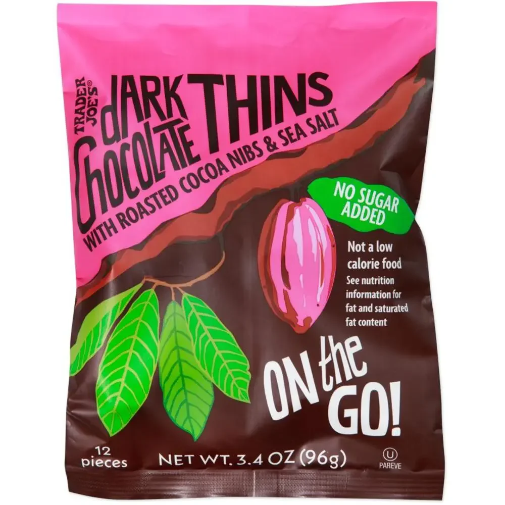 Trader Joe's — Dark Chocolate Thins On the Go! No Sugar Added